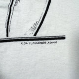 Vintage 90's Split the Difference Surveying Graphic T-Shirt White Made USA Shirt