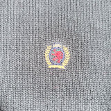 Vintage 90's Tommy Hilifiger All Cotton Heavy Black Crewneck Sweater