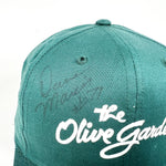 Vintage 90's Olive Garden Dave Marcis Signed Snapback Hat