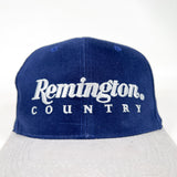 Vintage 90's Remington Country Blue & Gray Strapback Hat