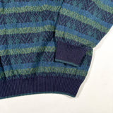 Vintage 90's Geoffrey Beene Striped Crewneck Sweater