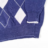 Vintage 90’s Charleston Bay Navy Argyle Knit Sweater