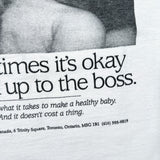 Vintage 90's INFACT Canada Breastfeeding Campaign Graphic T-Shirt