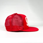 Vintage 80's George Jones "On Tour" Red Mesh Trucker Hat
