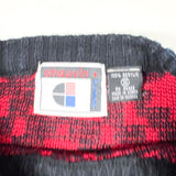 Vintage 80’s Charlyn Red & Black Nordic Knit Sweater