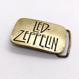 Vintage 70’s Led Zeppelin Solid Brass Belt Buckle