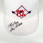 Vintage 80's Roy Clark Autographed White Mesh Trucker Hat
