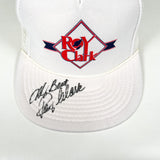 Vintage 80's Roy Clark Autographed White Mesh Trucker Hat