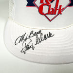 Vintage 80's Roy Clark Autographed White Mesh Trucker Hat