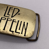 Vintage 70’s Led Zeppelin Solid Brass Belt Buckle