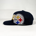 Vintage 90's Pittsburgh Steelers Grid Logo Sports Specialties Snapback Hat