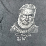 Vintage 80's Ernest Hemingway Portrait Key West T-Shirt