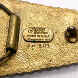 Vintage 1978 Honda Motorcycle Adezy Brass Chain Gear Belt Buckle