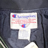 Vintage 90’s Champion Script Forest Green V-Neck Windbreaker Pullover Jacket