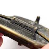 Vintage Bass Anglers Sportsman Society B.A.S.S. Brass Belt Buckle