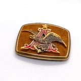 Vintage 1979 Raintree Anheuser-Busch Eagle Suede Belt Buckle