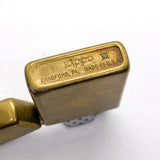 Vintage 1991 Marlboro Longhorn "JMN" Brass Zippo Slim Lighter USA