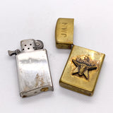Vintage 1991 Marlboro Longhorn "JMN" Brass Zippo Slim Lighter USA