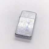 Vintage 1992 Zippo Slim Venetian Engraved Chrome Lighter