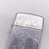 Vintage 1992 Zippo Slim Venetian Engraved Chrome Lighter