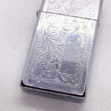 Vintage 1992 Zippo Slim Venetian Engraved Chrome Lighter