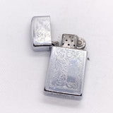 Vintage 1992 Zippo Slim Venetian Engraved Chrome Lighter