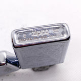 Vintage 1992 Zippo Slim Venetian Engraved Chrome Lighter