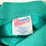 Vintage 80's Burkhart Dancers Teal Crewneck Sweatshirt