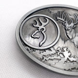Modern Browning Buckmark Deer Hunting Silver-Tone Belt Buckle