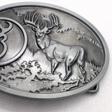 Modern Browning Buckmark Deer Hunting Silver-Tone Belt Buckle