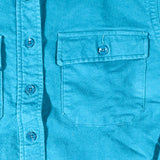 Vintage 90’s L.L. Bean Teal Chamois Cloth Button-Up Shirt