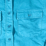 Vintage 90’s L.L. Bean Teal Chamois Cloth Button-Up Shirt