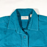 Vintage 90’s L.L. Bean Teal Chamois Cloth Button-Up Shirt