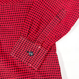 Vintage 60’s Romeo Red Houndstooth Loop Collar Shirt