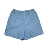 Vintage 90's Chic Blue Denim Elastic Waist Shorts