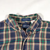 Vintage 90’s Lands’ End Plaid Flannel Button-Up Shirt