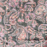 Vintage 90’s Shah Safari Black & Pink Paisley Button-Up Shirt