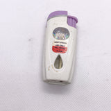 Vintage Y2K Light-Up Lighter White Purple LED Flashlight Butane Lighter