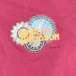 Vintage 1998 Harley-Davidson Gear Graphic Henley T-Shirt