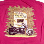 Vintage 1998 Harley-Davidson Gear Graphic Henley T-Shirt