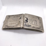 Vintage 60s $50 Gold Certificate Fifty Dollar Bill Metal Cigarette Case
