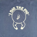 Vintage Y2K Smokey Pig BBQ Ashland VA "I Dig the Pig" T-Shirt