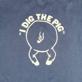 Vintage Y2K Smokey Pig BBQ Ashland VA "I Dig the Pig" T-Shirt