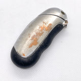 Vintage Y2K Silver Black Flip Top Disposable Lighter Case