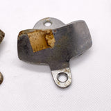 Vintage 70s Open Bottle Here Set of 2 Wall Mount Metal Bottle Openers