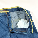Vintage Y2K FUBU The Collection Yellow Trim Denim Shorts