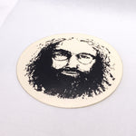 Vintage 80's Grateful Dead Jerry Garcia Portrait Circle Sticker