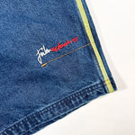 Vintage Y2K FUBU The Collection Yellow Trim Denim Shorts