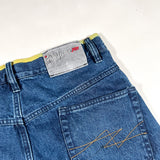 Vintage Y2K FUBU The Collection Yellow Trim Denim Shorts