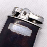 Vintage 60s Mid-Century Ronson Princess Black Silver Pocket Lighter